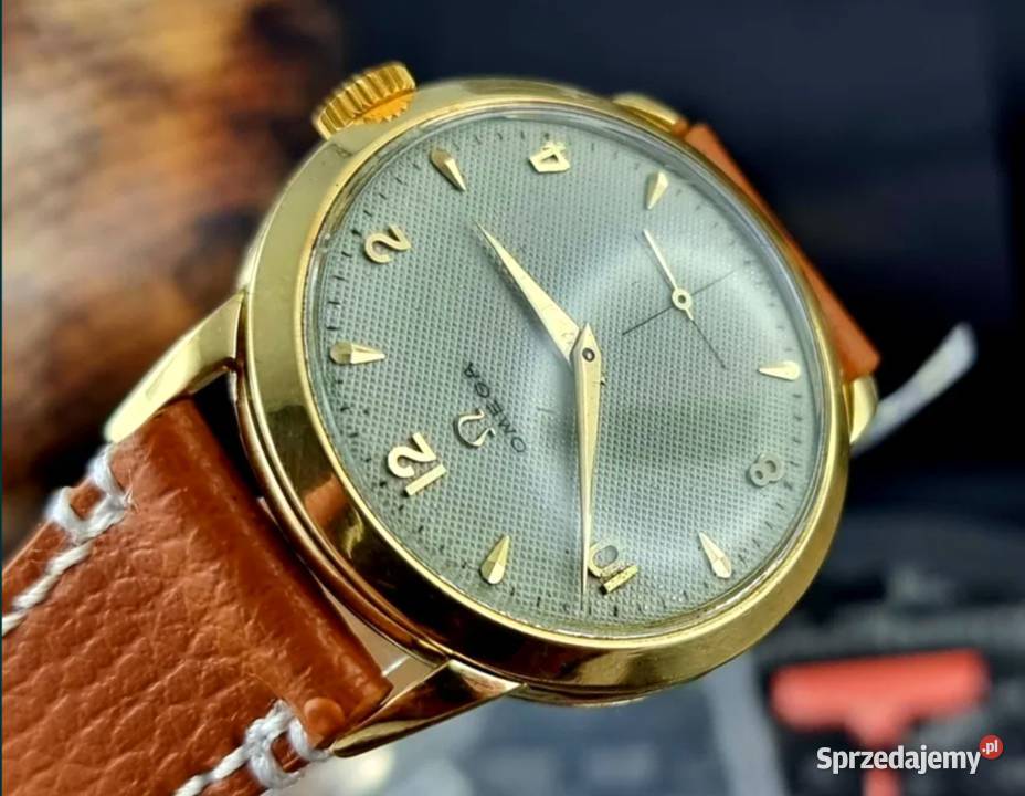 Złoty 18k Luksusowy Zegarek Omega Tresor Vintage Poraj