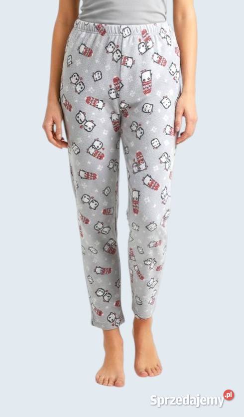 Spodnie piżamowe dziecięce polarowe szare 34XS Rozmiar 34 Chrzanów