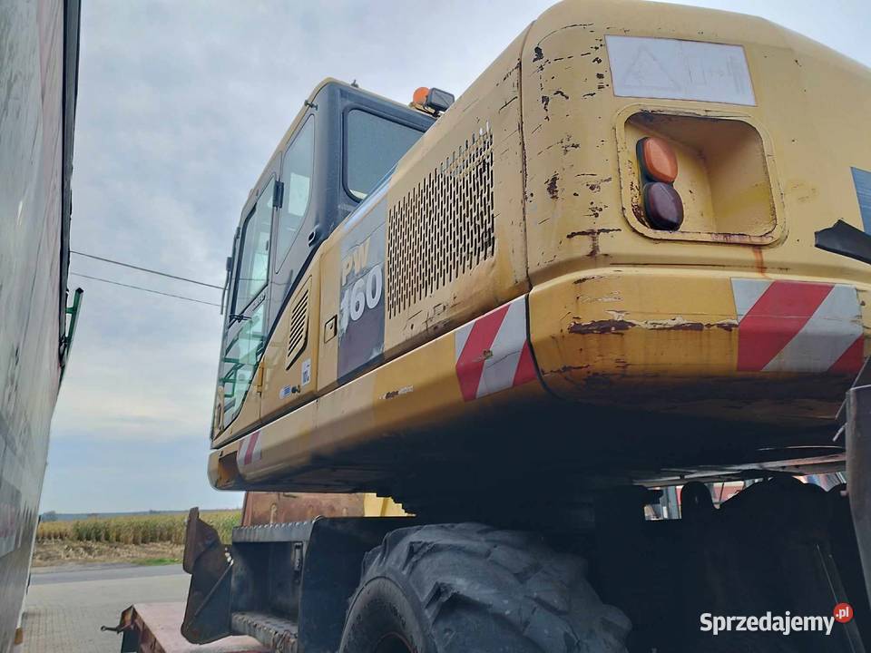 Koparka Komatsu PW160 PW1607k kabina mosty Strzyżew