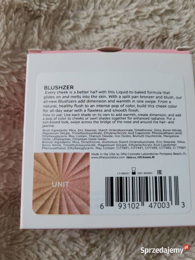 Zestaw Ofra Cosmetics róż w płynie brązerróż