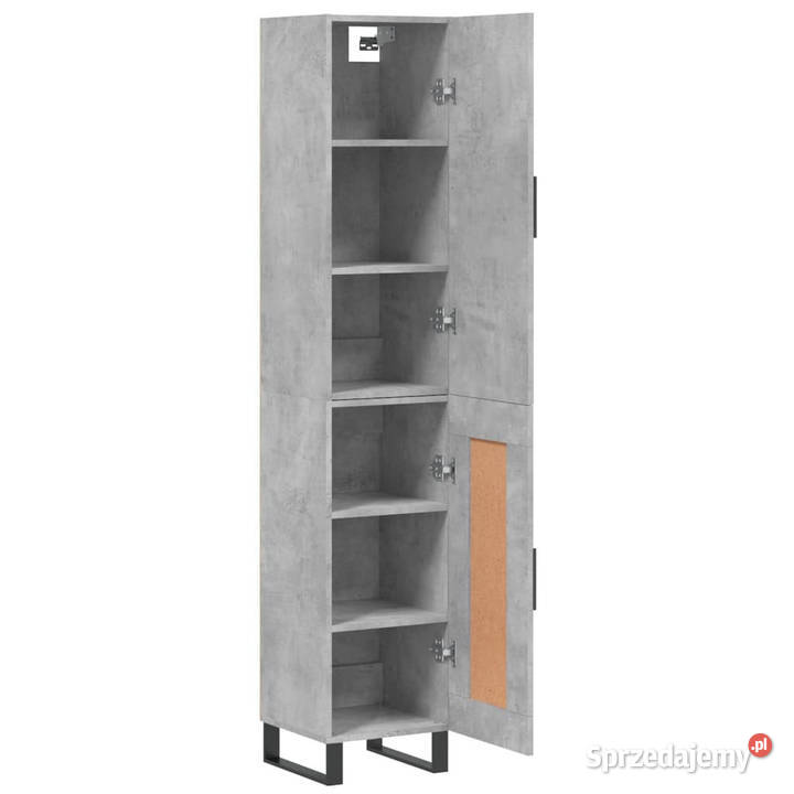 Wysoka szafka szarość betonu 345x34x180 mazowieckie Warszawa sprzedam