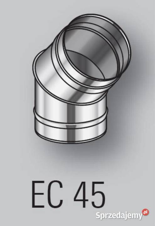 Kolano 180mm 45 SZCZELNE Akcesoria i części do kominków Kłodawa