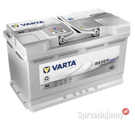 Akumulator 80Ah 800A Varta Silver Dynamic Agm A6 wielkopolskie Kalisz sprzedam