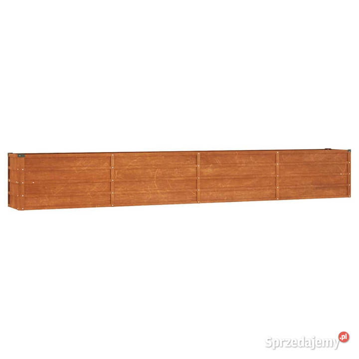 Podwyższona donica rdzawa 320x40x45 stal Warszawa