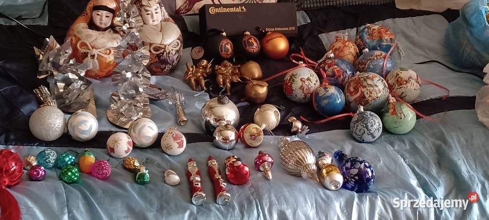 bombki choinkowe szklane i plastyczne zlocone wielokolorowy Poznań