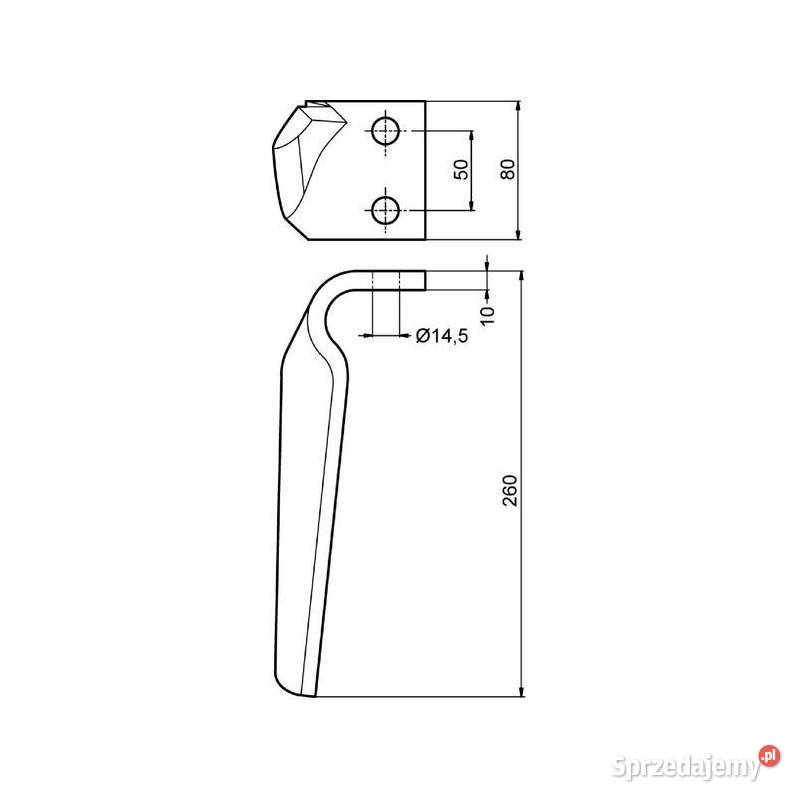 Nóż do brony aktywnej L260 65843 Kamionna