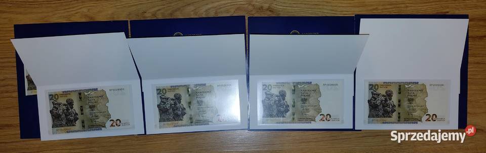 WYPRZEDAŻ KOLEKCJI banknoty kolekcjonerskie UNC Warszawa sprzedam