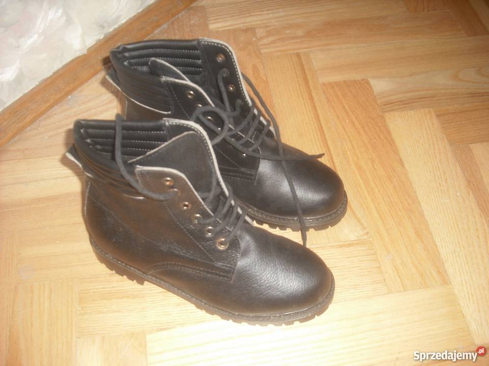Buty zimowe trapery skóra naturalna NOWE mazowieckie