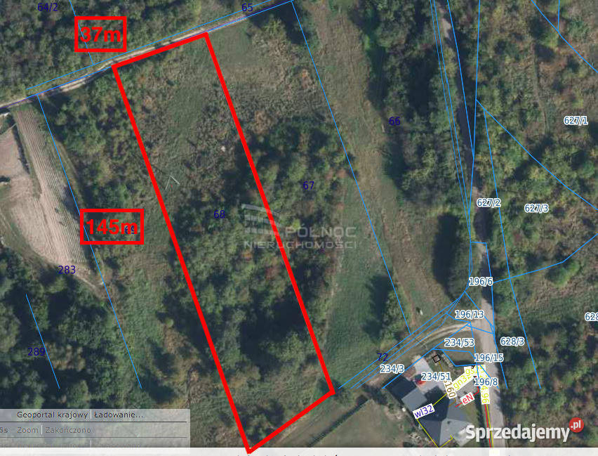 Działka budowlana 4927m2 w Rudce Podmiejska Rudka