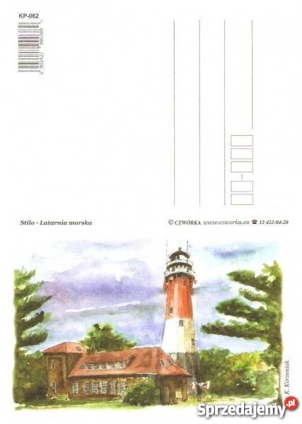 KARTKA POCZTOWA POMORSKIE STILO LATARNIA MORSKA Bytów