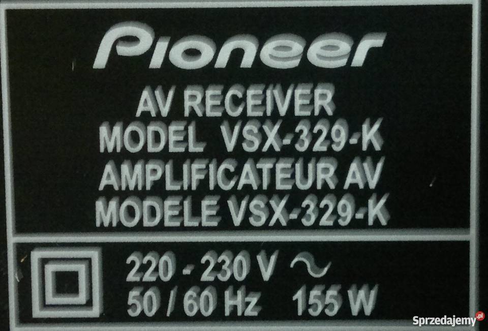 Amplituner Pioneer VSX329K Brodnica