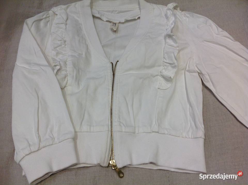 Biała Krótsza Katana Bomberka Gina Tricot r L Marynarki i żakiety Nowa Sól