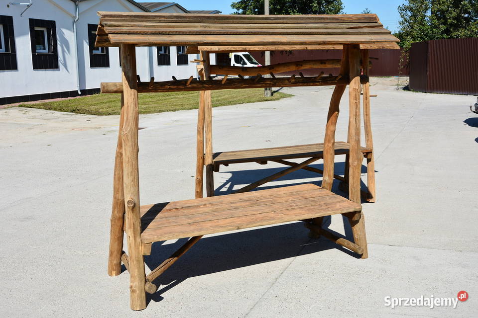 Stoiska Stragany Drewniane Stół Wiejski Drewno dolnośląskie Wrocław