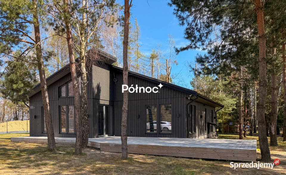 Skandynawski piękny dom wśród drzew Staw lubelskie sprzedam