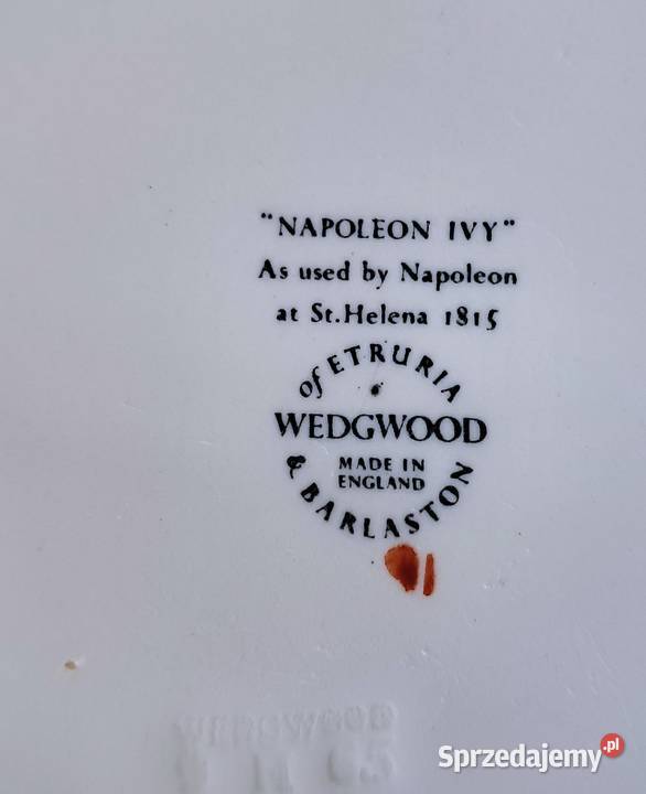 Wedgwood Napoleon Ivy mały owalny półmisek Antyki, Sztuka, Kolekcje Strzelce Krajeńskie