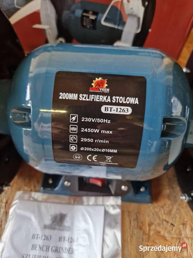 SZLIFIERKA 200 mm DWUTARCZOWA STOŁOWA 2kamienie Szlifierki stołowe Głogowa