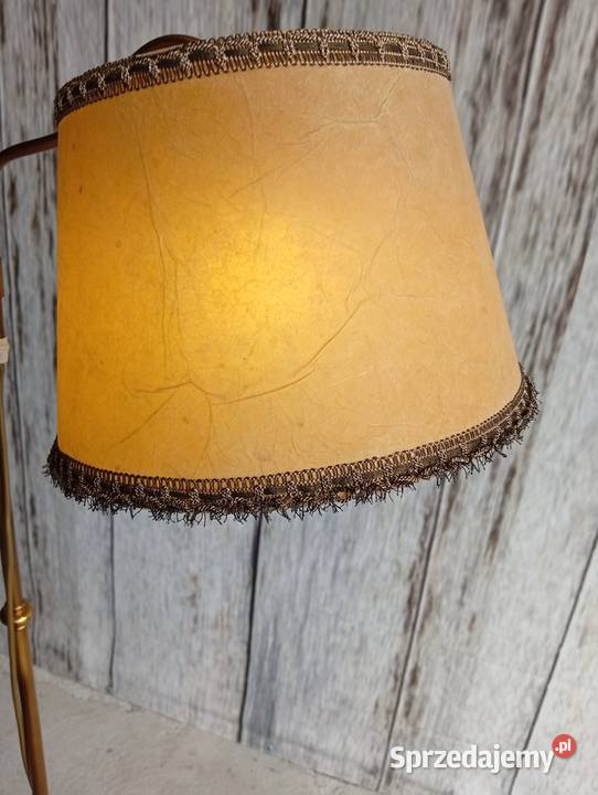 mosiężna retro lampa podłogowa 255 Byczyna