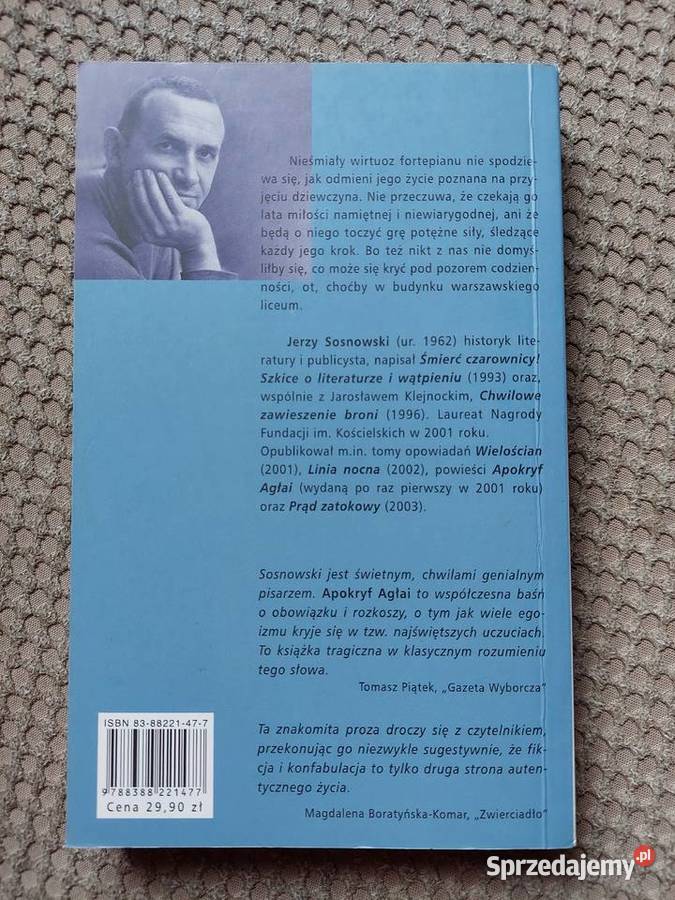Apokryf Agłai Jerzy Sosnowski Kraków sprzedam