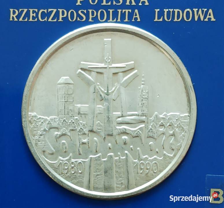 100 000 Solidarność 1990 r TYP B mennicze Konin sprzedam