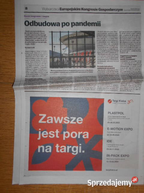 Wyborcza o Europejskim Kongresie Gospodarczym G Parczew sprzedam