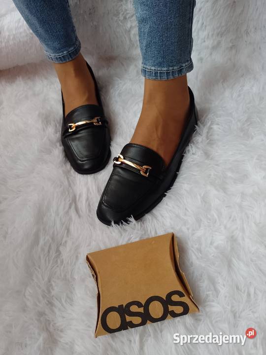 42 ASOS Czarne mokasyny baleriny biznesowe z Balerinki małopolskie Kraków sprzedam