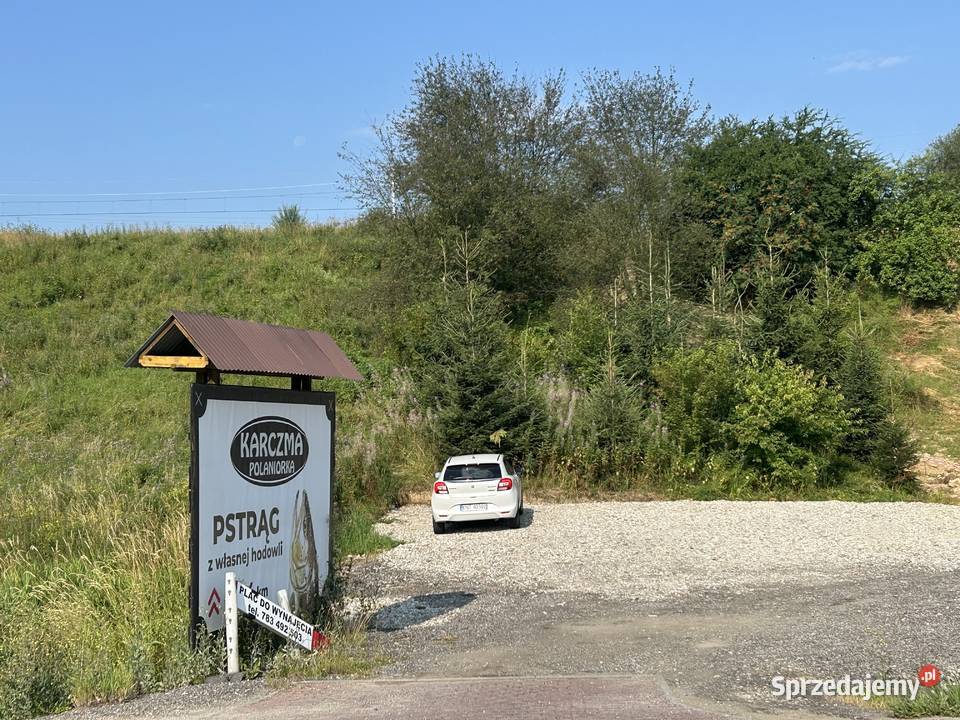 Plac 300 m do wynajęcia pod biznes Bańska Niżna małopolskie sprzedam