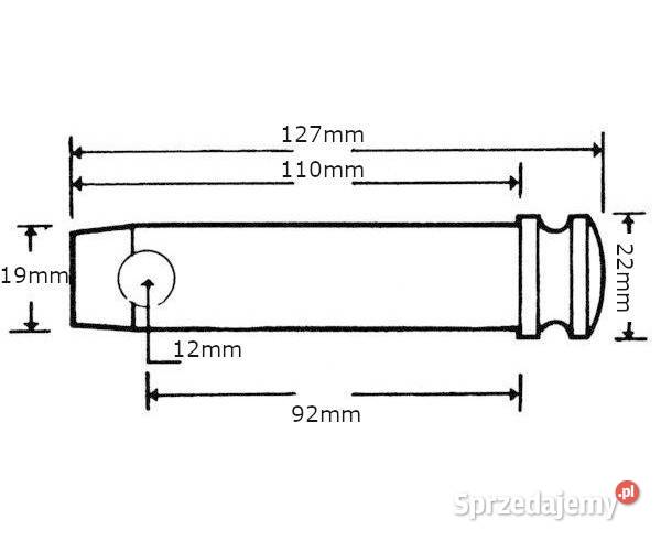 Sworzeń 19x92 mm kat1 Kramp Z319092KR Kamionna sprzedam