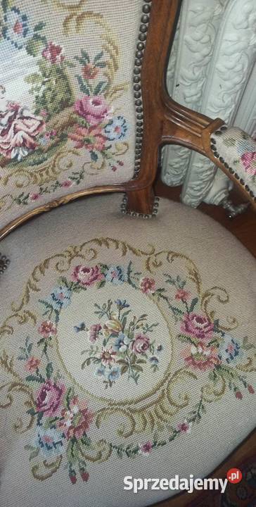 fotel haft styl Ludwik Gdańsk