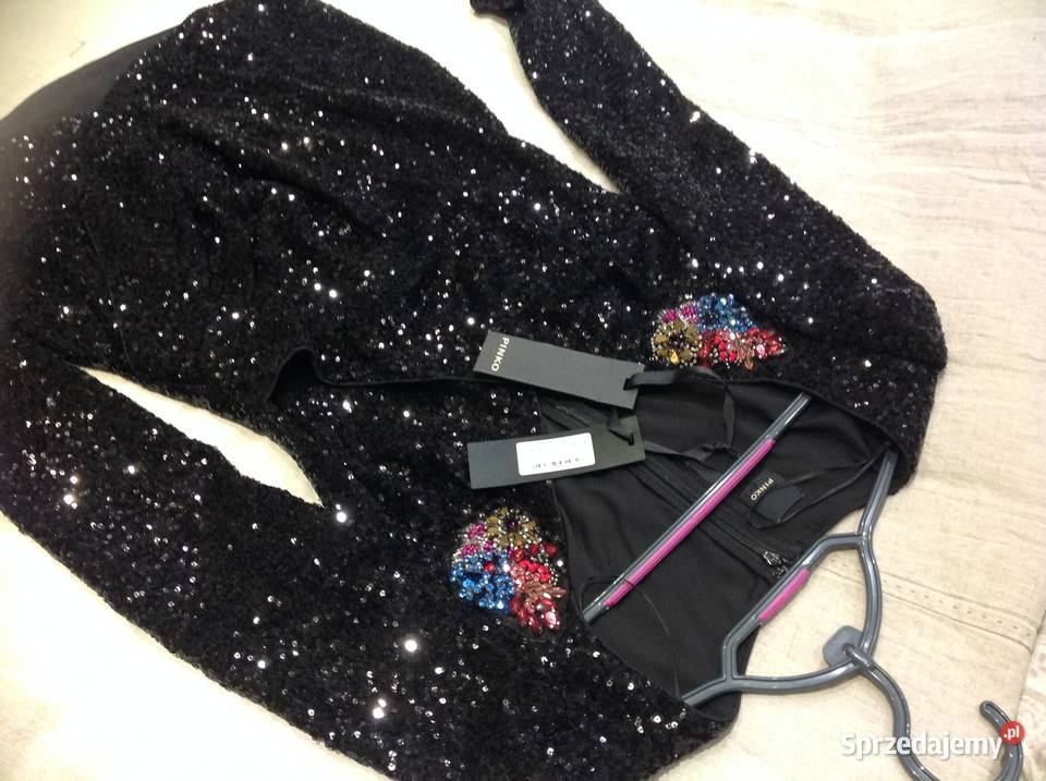 Mini Sukienka Cekinowa Damska PINKO r XS Nowa Sól