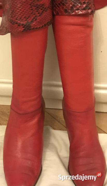 Śliczne oryginalne kozaczki z miękkiej skórki