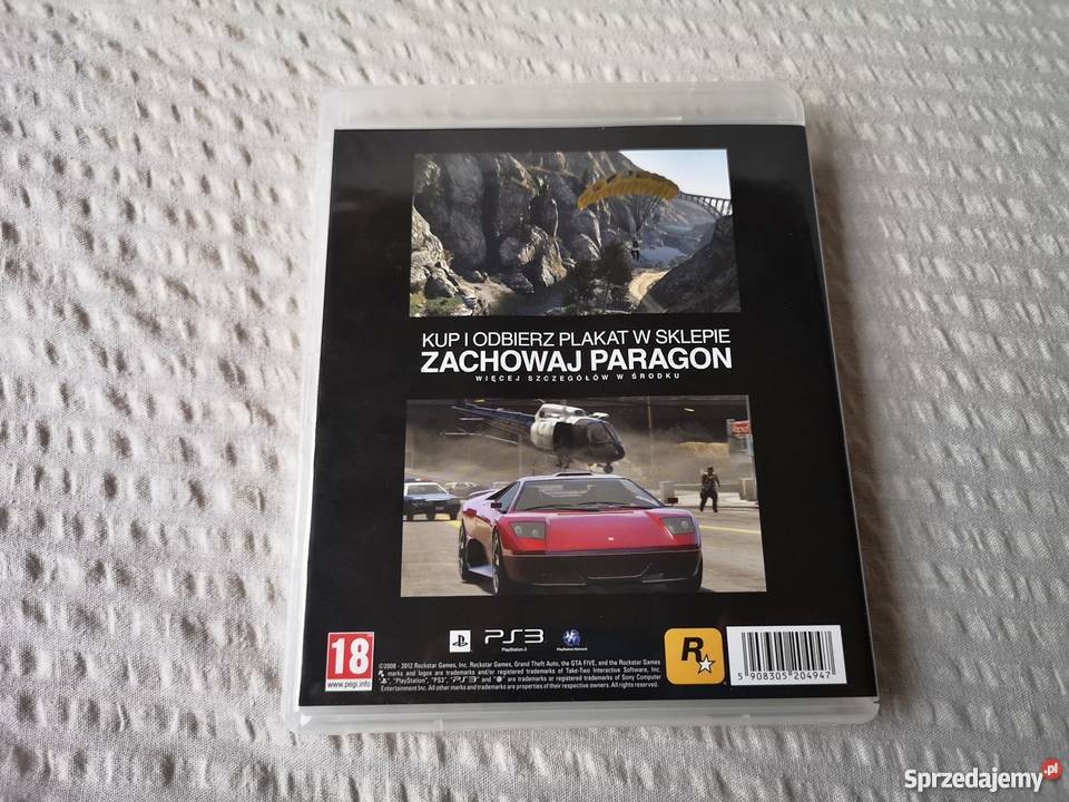 Pudełko Przedpremierowe GTA V 3 ŚWIETNY stan Sosnowiec