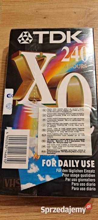 TDK XQ 240 nowa kaseta video folia małopolskie Kraków