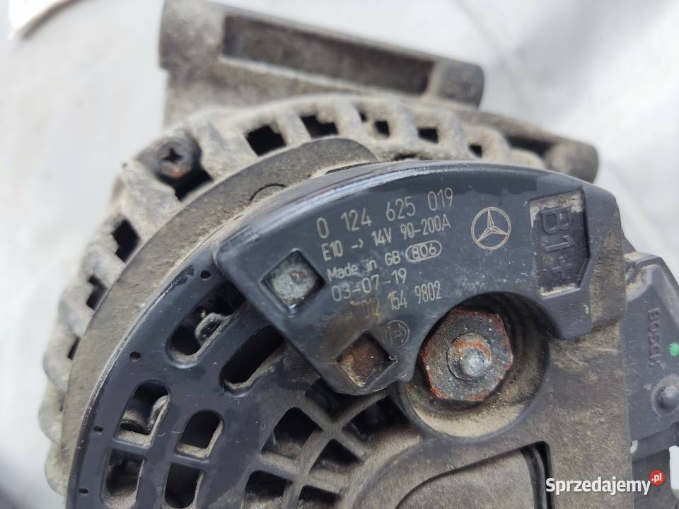 MERCEDES W211 22 27 CDI ALTERNATOR 0124625019 Pozostałe