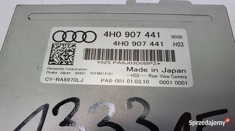 MODUŁ KAMERY COFANIA 4H0907441 S8 A8 D4 FV23 Lipno