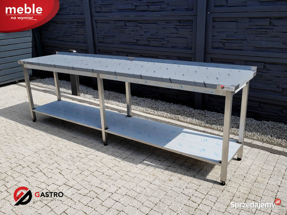 Nowy stół gastronomiczny z półką wym 280x60x85 wielkopolskie Ostrów Wielkopolski sprzedam