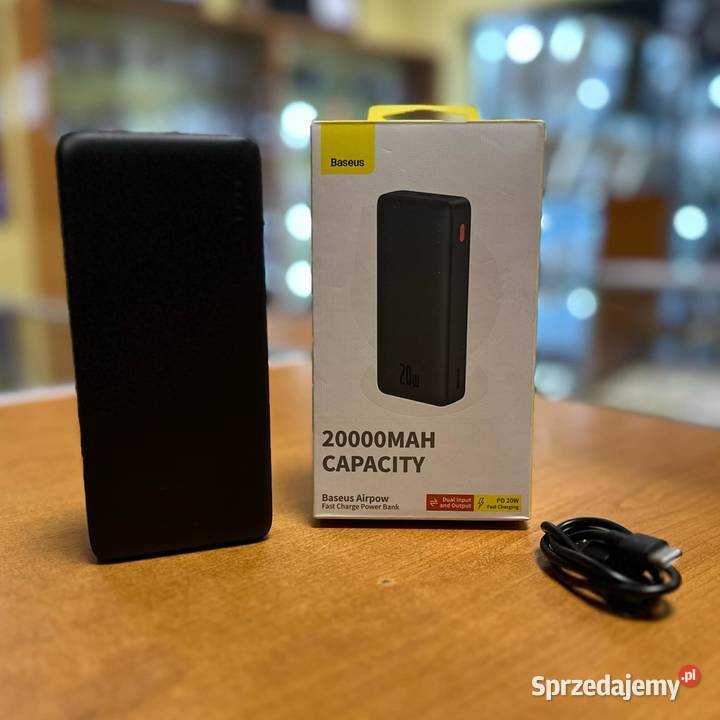 BASEUS Airpow Power Bank 20000MAH 20W Elbląg sprzedam