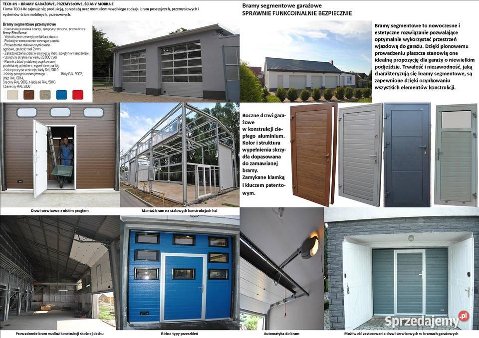 Drzwi garażowe Brama garażowa Gorzów Wielkopolski sprzedam
