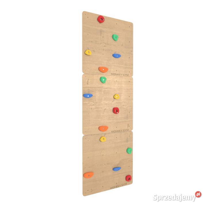 ścianka wspinaczkowa kwadrat 3 drewno chwyty Kraków sprzedam