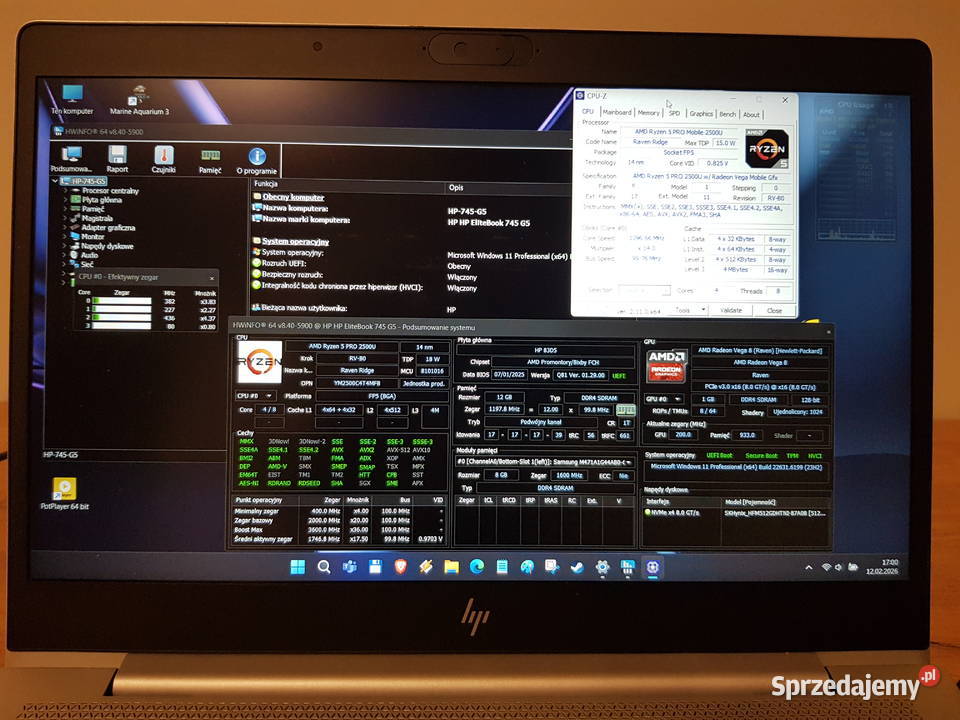 HP EliteBook 745 G5 Ryzen 5 12GB RAM 512GB SSD kujawsko-pomorskie