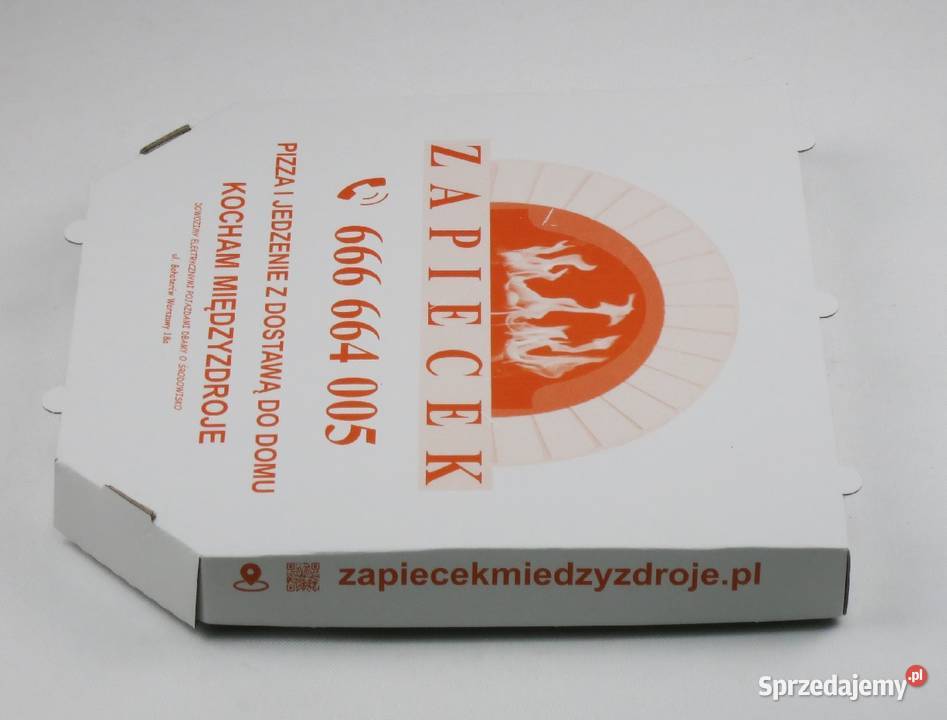 Karotny pudełka na pizzę z nadrukiem boki Lublin
