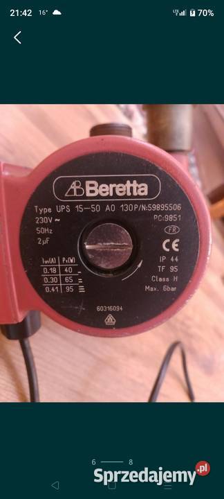 Pompa ciepła Beretta UPS 1550 AO 130P piec