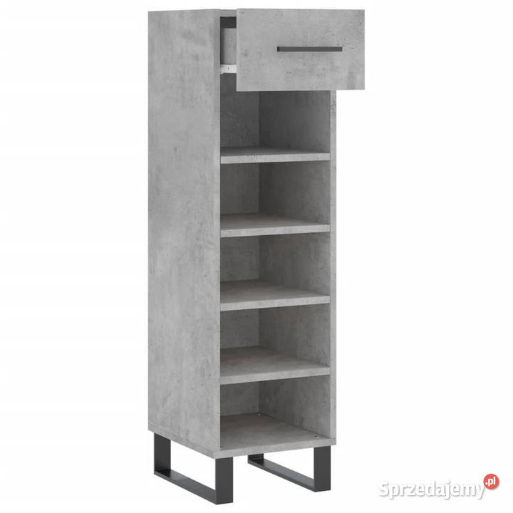 Szafka na buty szarość betonu 30x35x105 WM829704