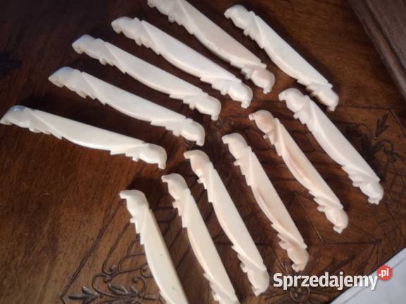 Antyk koziołki pod sztućce kość lata 20te wielkopolskie Gniezno