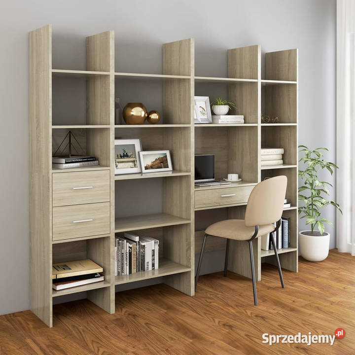 Regał na książki dąb sonoma 60x35x180 WM803410 Regały