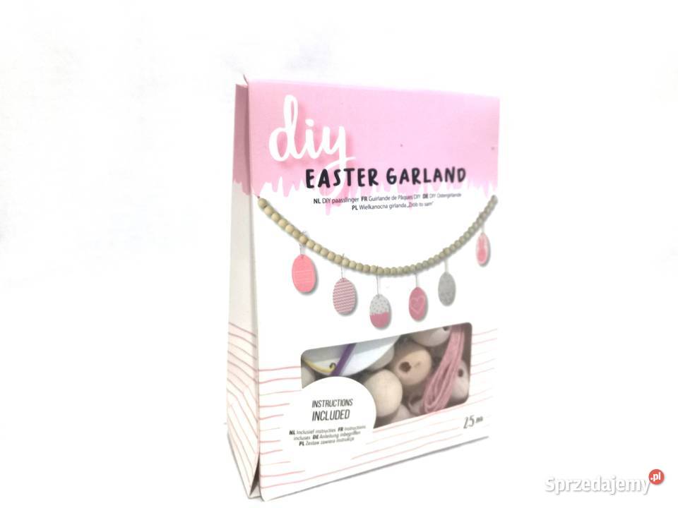 Girlanda wielkanocna DIY drewno kpl NOWE podlaskie Białystok sprzedam