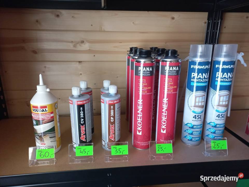 Wkręty do drewna złącza ciesielskie farby wielkopolskie Skulsk