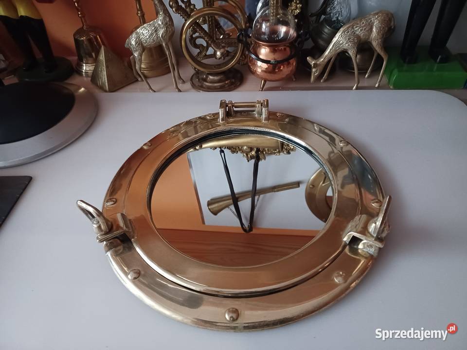 Bulaj mosiężny lustro