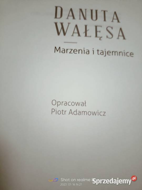 Wałęsa książki Adamowicz wstęp Marzenia i życie codzienne, obyczaje sprzedam
