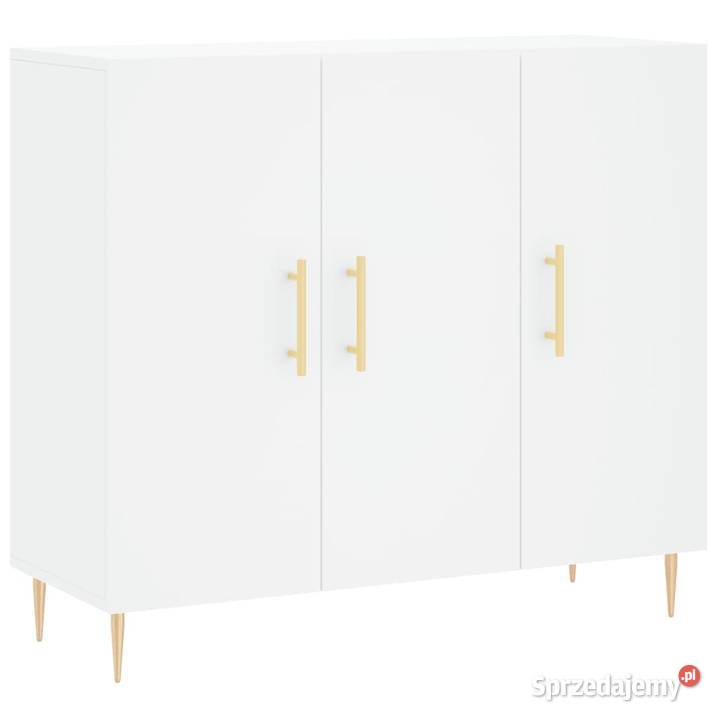vidaXL Szafka biała 90x34x80 materiał mazowieckie Warszawa sprzedam