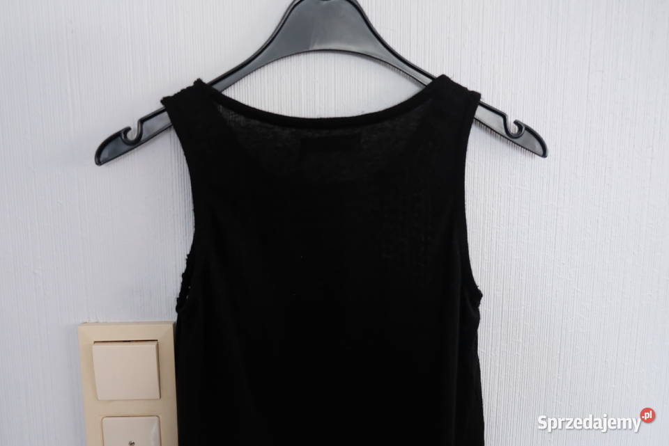 czarny top XS 34 RESERVED siatka siateczka kujawsko-pomorskie Toruń